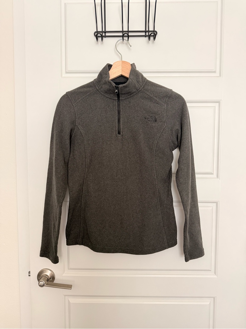 The North Face Women's Dark Gray Half-Zip Turtleneck Fleece